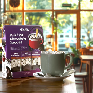 GNAW Milk Hot Chocolate Spoon Gift Set 3 Spoons